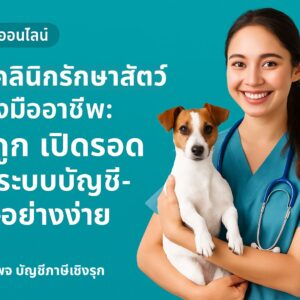 เปิดคลินิกรักษาสัตว์อย่างมืออาชีพ จดถูก เปิดรอด วางระบบบัญชี-ภาษีอย่างง่าย